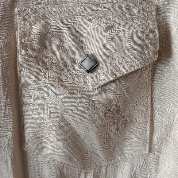 Cowgirl Up brocade size L western shirt - Picture 5 of 12